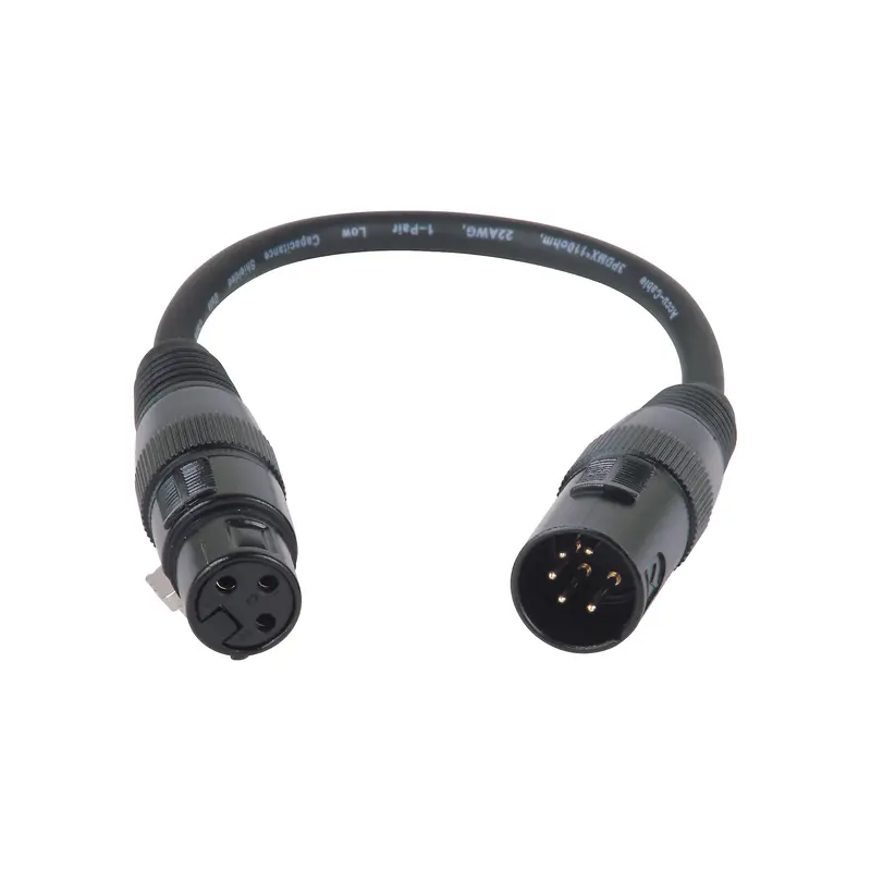 American DJ 5-Pin Male to 3-Pin Female XLR Turnaround DMX Cable