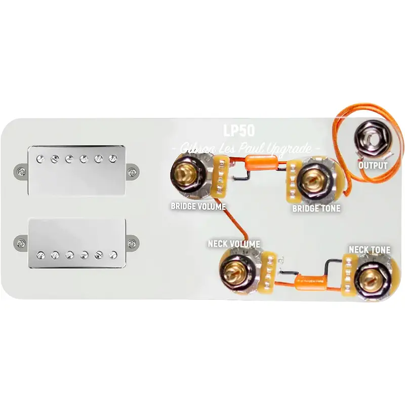 920D Custom Combo Kit for Les Paul With Nickel Smoothie Humbuckers and LP-JP Wiring Harness