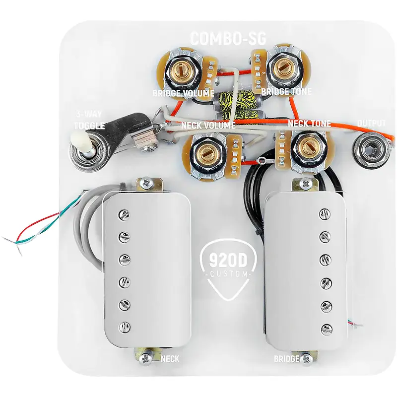 920D Custom Combo Kit for SG With Smoothie Humbuckers and SG-V Wiring Harness
