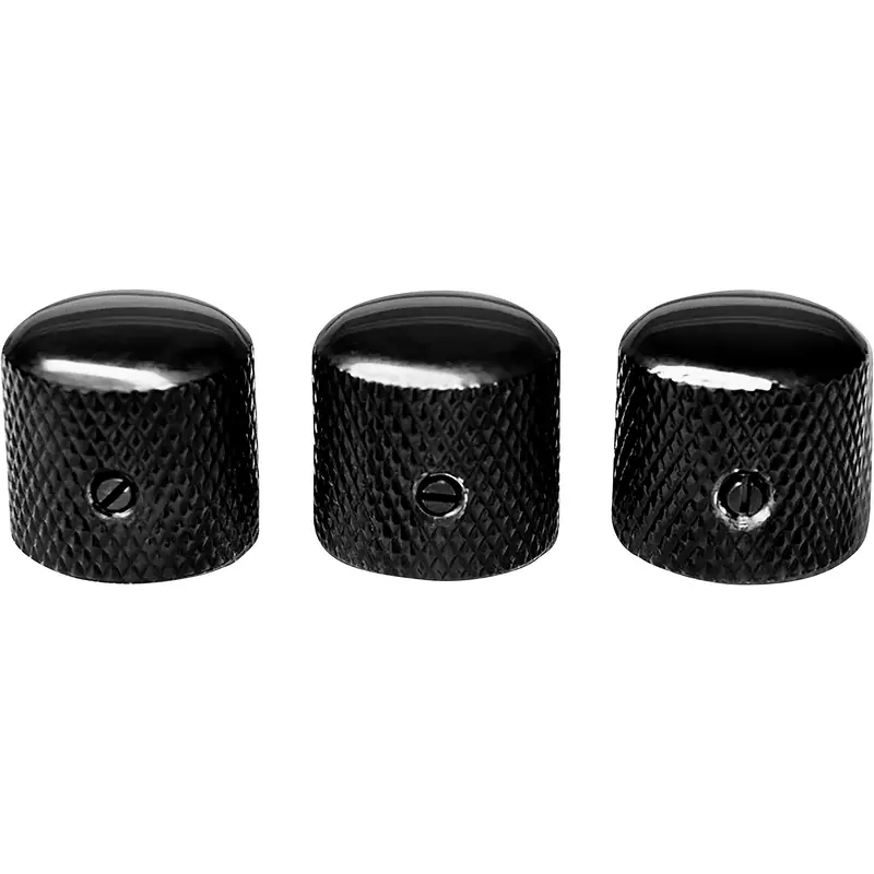 920D Custom Metal Knurled Dome Top Strat Knob - Pack of 3