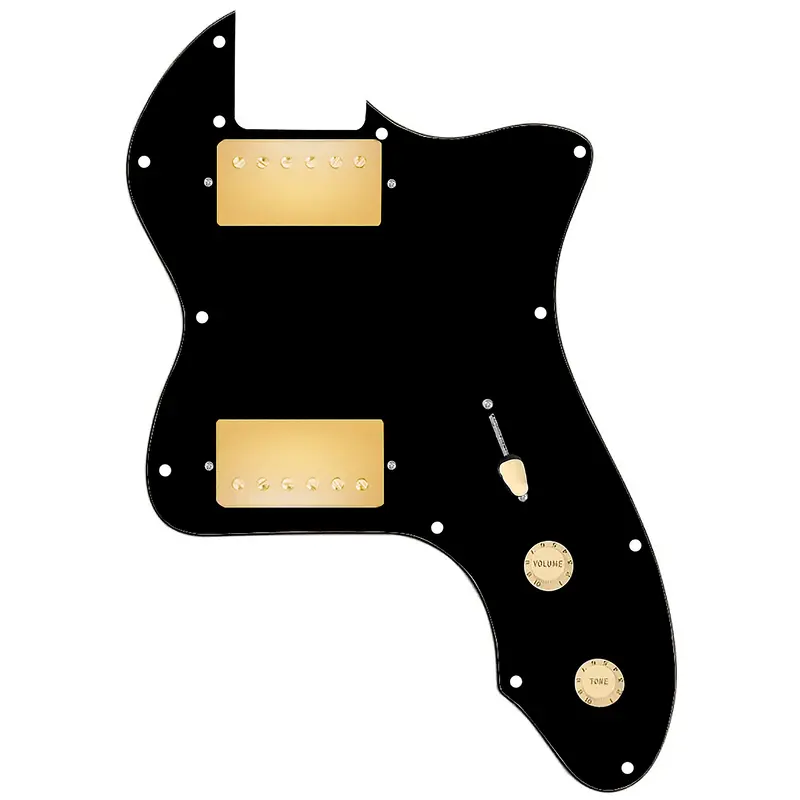 920D Custom 72 Thinline Tele Loaded Pickguard With Gold Cool Kids Humbuckers & Aged White Knobs