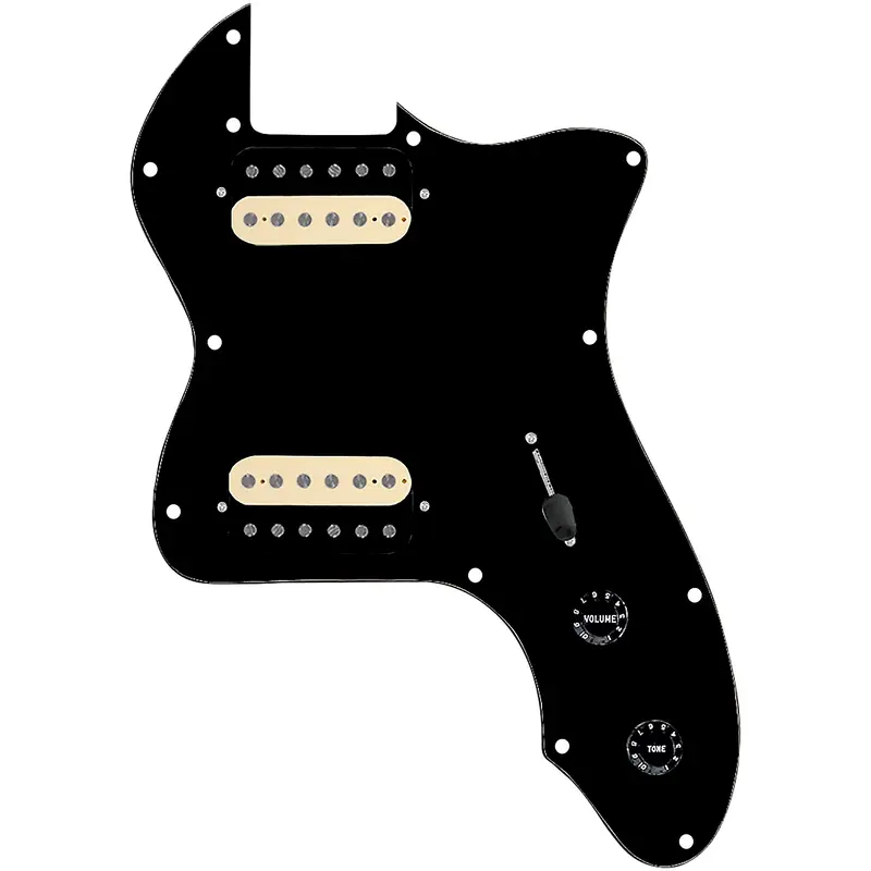 920D Custom 72 Thinline Tele Loaded Pickguard With Uncovered Black Roughneck Humbuckers