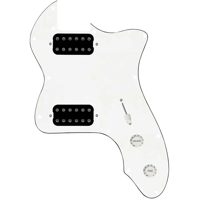 920D Custom 72 Thinline Tele Loaded Pickguard With Uncovered Cool Kids Humbuckers & White Knobs