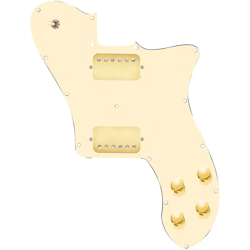920D Custom Loaded Pickguard for '72 Deluxe Telecaster with Gold Roughnecks Humbuckers