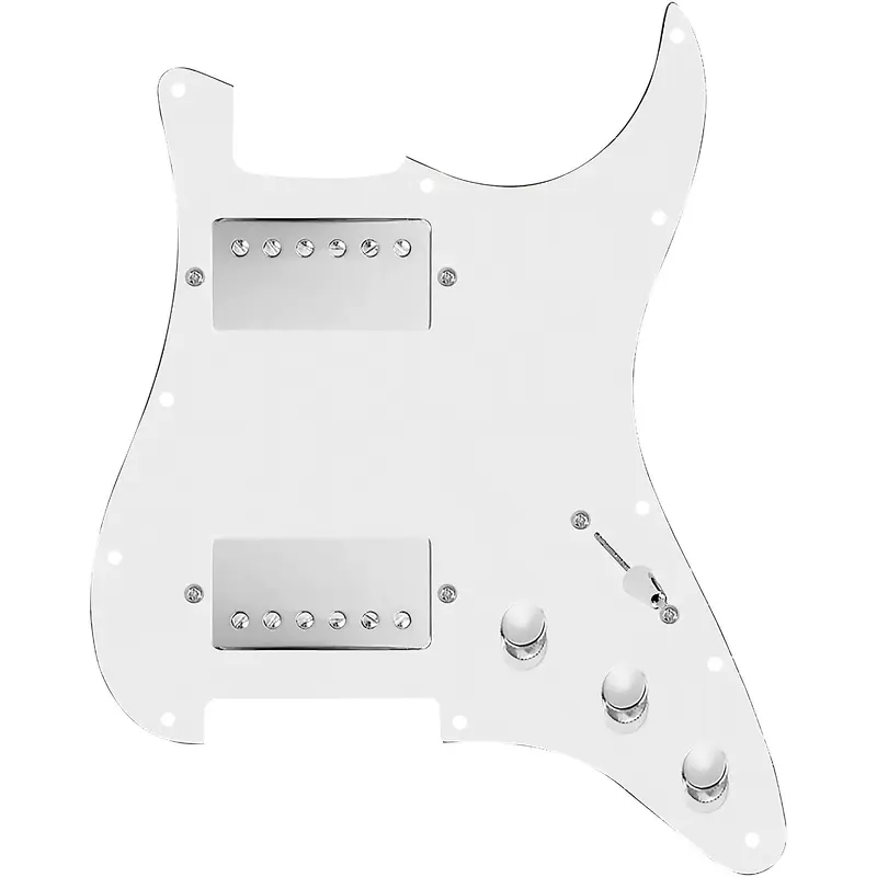 920D Custom HH Loaded Pickguard for Strat With Nickel Smoothie Humbuckers and S5W-HH Wiring Harness