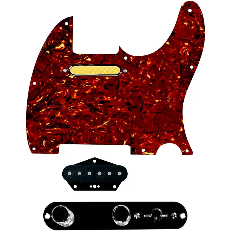 920D Custom Gold Foil Loaded Pickguard for Tele With T3W-REV-B Control Plate