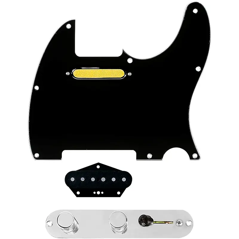 920D Custom Gold Foil Loaded Pickguard for Tele With T3W-REV-C Control Plate