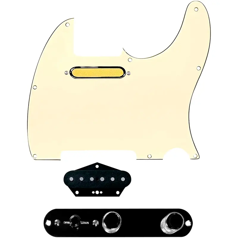 920D Custom Gold Foil Loaded Pickguard for Tele With T4W-B Control Plate
