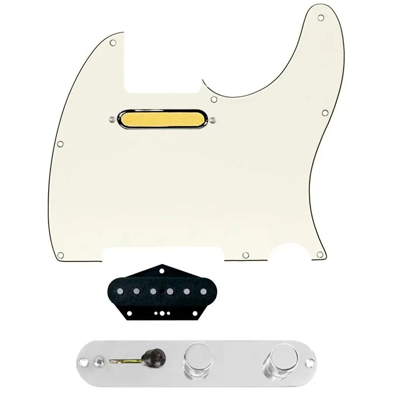 920D Custom Gold Foil Loaded Pickguard for Tele With T4W-C Control Plate