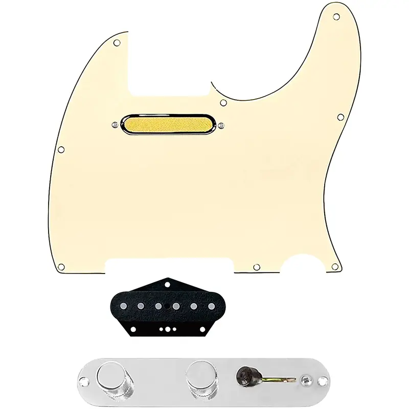 920D Custom Gold Foil Loaded Pickguard for Tele With T4W-REV-C Control Plate