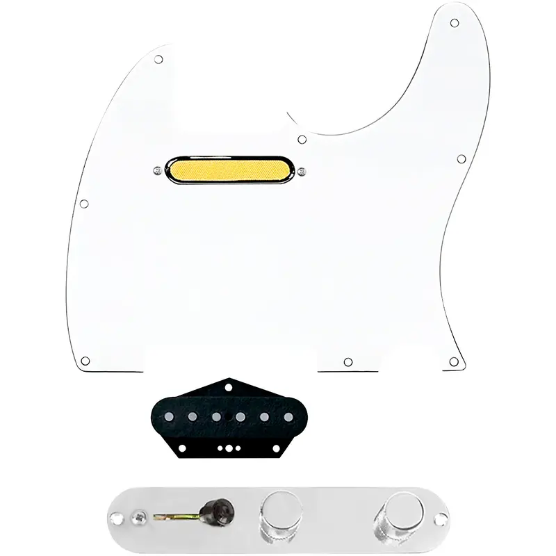 920D Custom Gold Foil Loaded Pickguard for Tele With T3W-C Control Plate