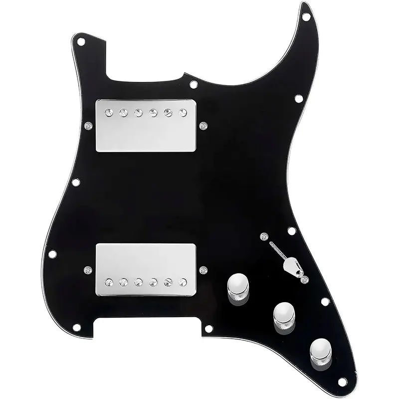 920D Custom HH Loaded Pickguard for Strat With Nickel Cool Kids Humbuckers and S3W-HH Wiring Harness