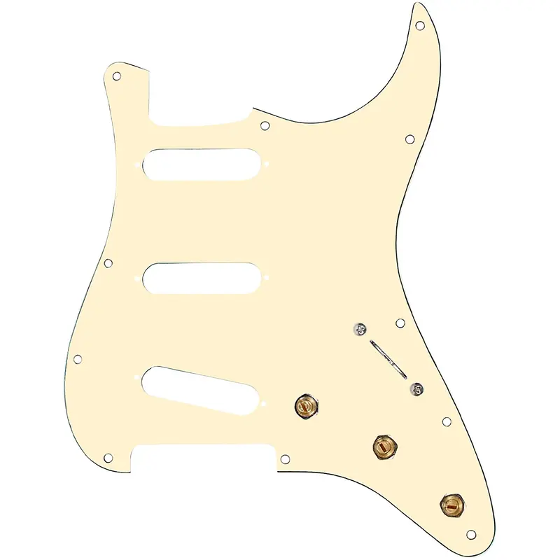 920D Custom SSS Prewired Pickguard for Strat With S5W-BL-V Wiring Harness