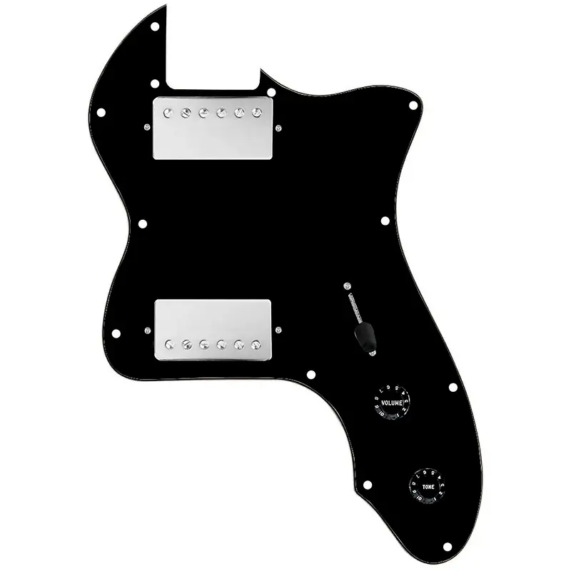 920D Custom 72 Thinline Tele Loaded Pickguard With Nickel Smoothie Humbuckers with Black Knobs