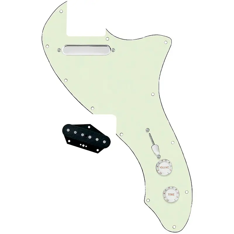 920D Custom 72 Thinline Tele Single Coil Loaded Pickguard With Texas Grit Pickups and Black Knobs