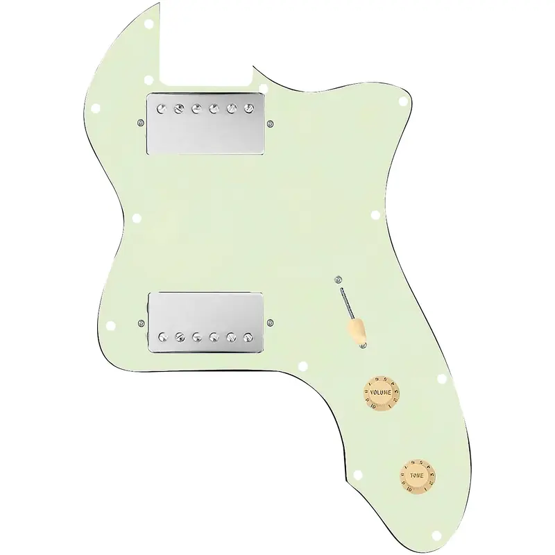 920D Custom 72 Thinline Tele Loaded Pickguard With Nickel Smoothie Humbuckers with Aged White Knobs