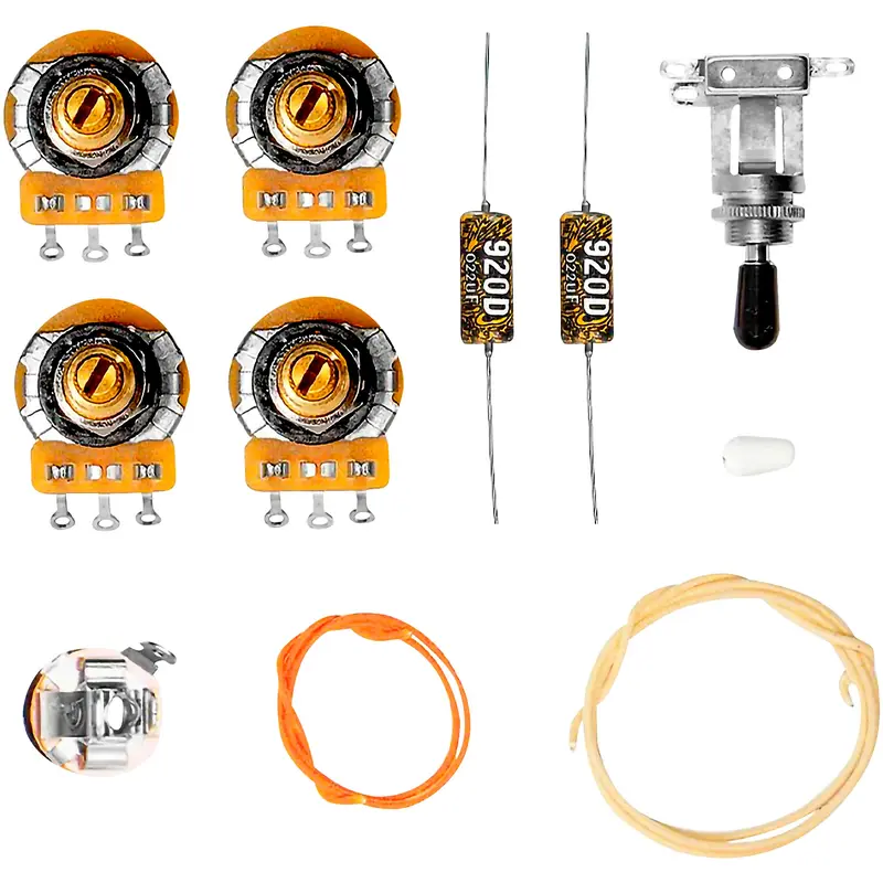 920D Custom ES-335 Vintage Wiring Harness Upgrade Kit With Oil Filled Capacitors