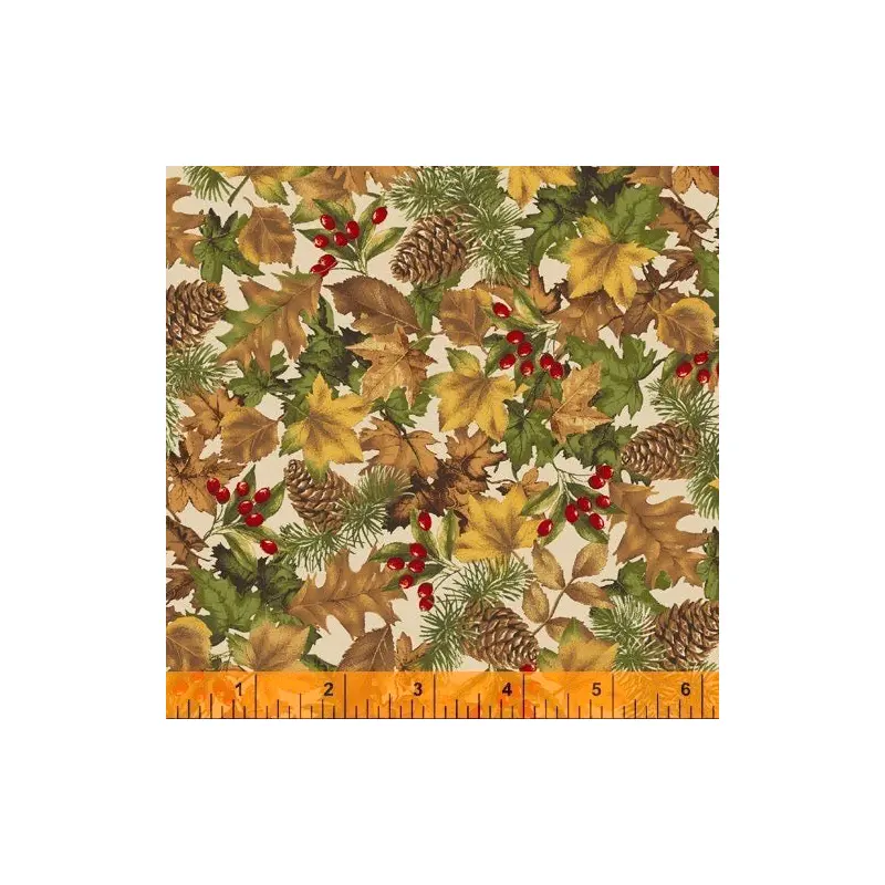 Lake House Whistler Studios 51908-4 Birch Forest Floor Cotton