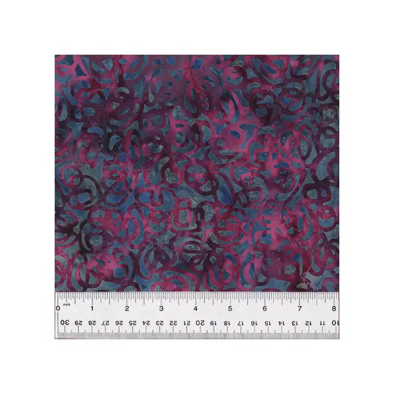 Nouveau Baliscapes 2609Q-X Navy Interlinked Batik Cotton