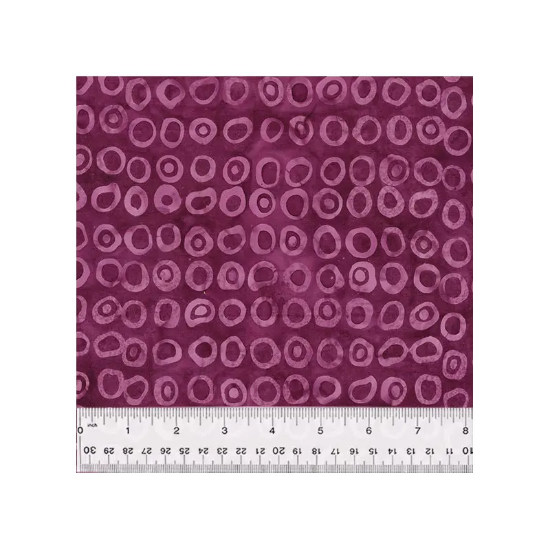 Nouveau Baliscapes 2620Q-X Plum Echo Dots Batik Cotton