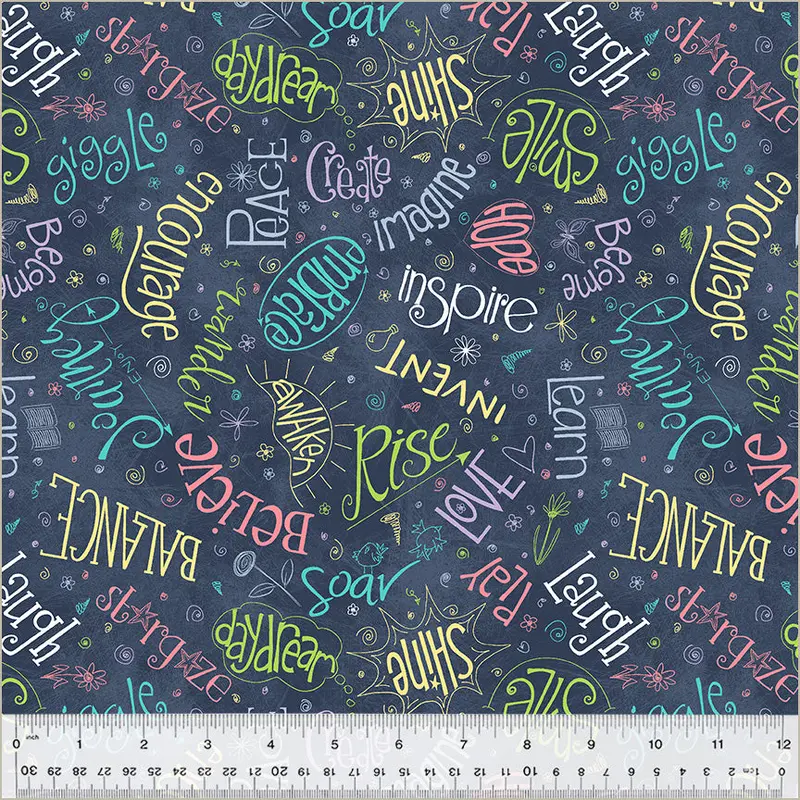 Noteworthy Terri Degenkolb FBTY 53856-1 Navy Aspirations Cotton