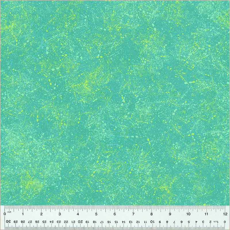 Noteworthy Terri Degenkolb FBTY 53857-13 Aqua Splatter Cotton