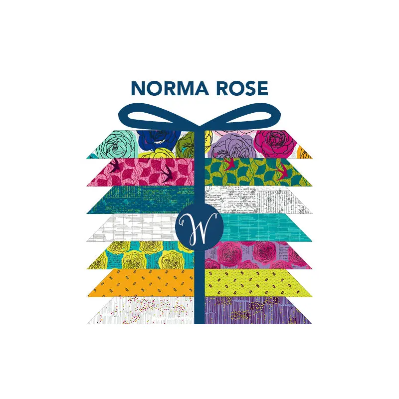 Norma Rose Natalie Barnes NORMFATQ-X Multi Fat Quarter Bundle Cotton