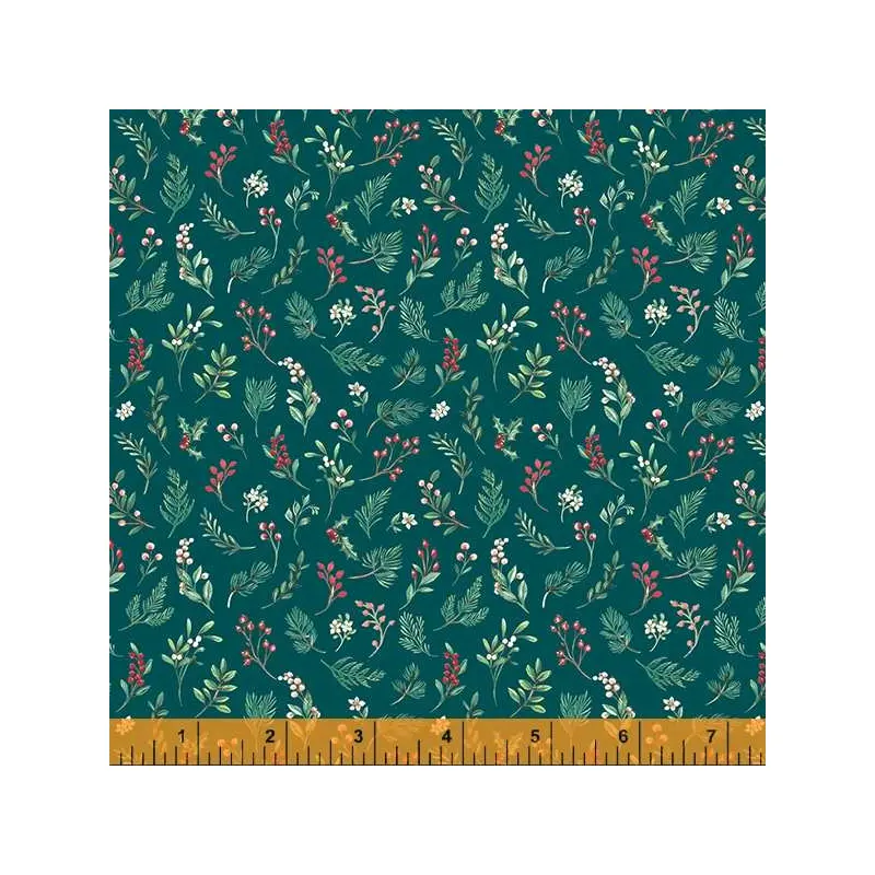 Noel 53048-3 Pine Boughs Of Holly Cotton