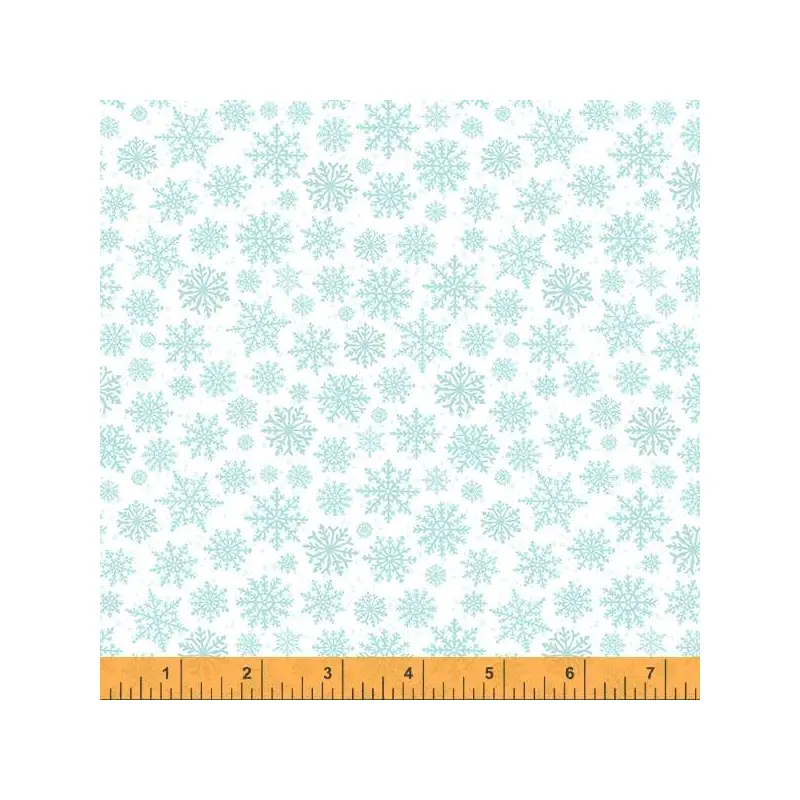 Noel 53049-1 White Snowflakes Cotton