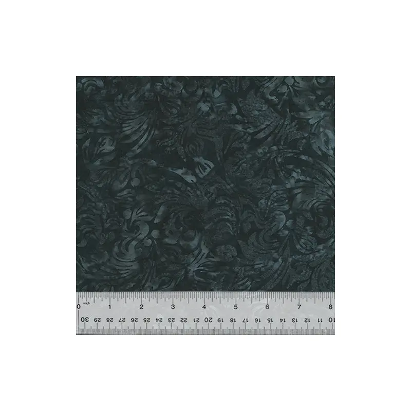 Noir Baliscapes 2537Q-X Black Tulips Batik Cotton