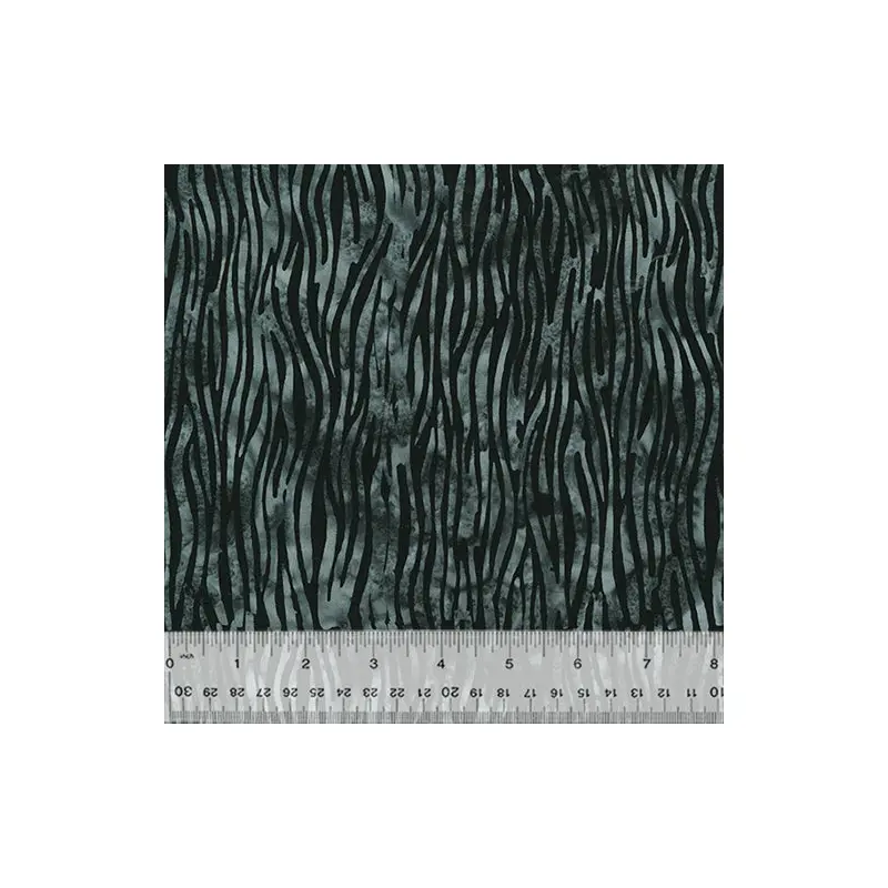 Noir Baliscapes 2538Q-X Black Zebra Stripe Batik Cotton