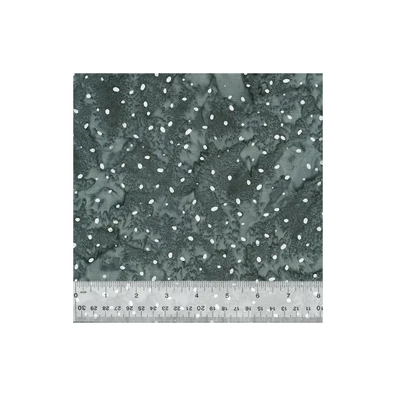 Noir Baliscapes 2541Q-X Charcoal Ditzy Dots Batik Cotton