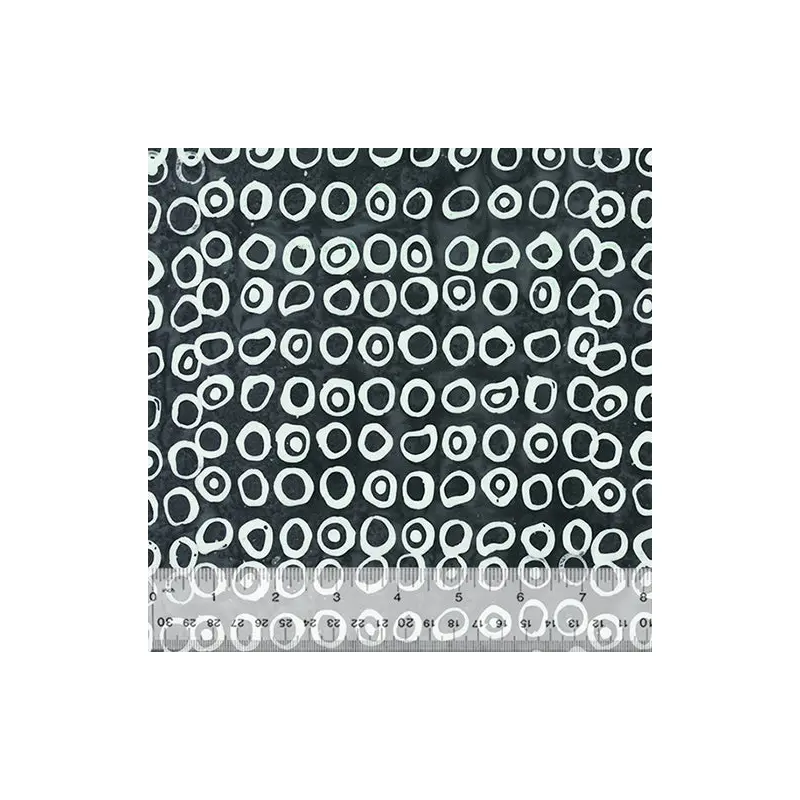 Noir Baliscapes 2543Q-X Noir Echo Dots Batik Cotton