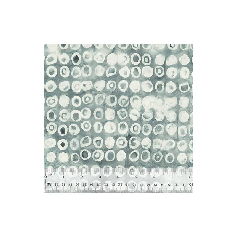 Noir Baliscapes 2546Q-X Charcoal Echo Dots Batik Cotton