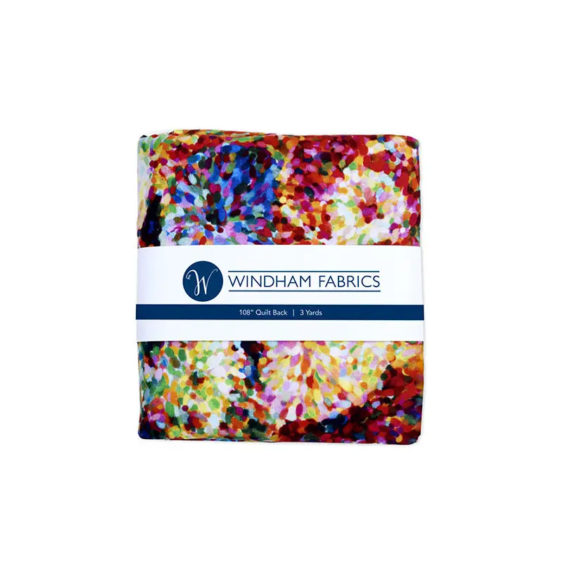 108" Quilt Back Whistler Studios 51464D-PCX Multi Impressionist Floral  (3Yd Precut) Cotton