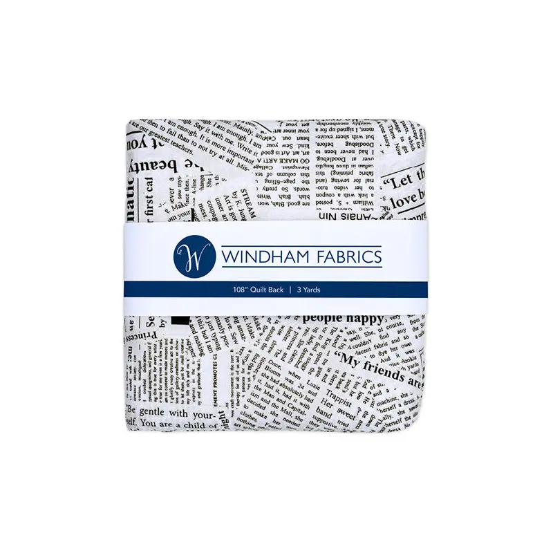 108" Quilt Back Whistler Studios 41946-PC4 Spackle Newsprint (3Yd Precut) Cotton