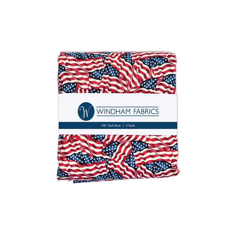 108" Quilt Back Whistler Studios 42465-PCX Multi Flags  (3Yd Precut) Cotton