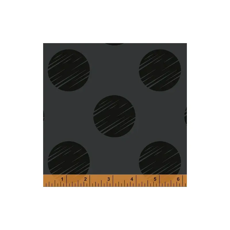 108" Quilt Back Whistler Studios 50661-3 Black Dot Cotton