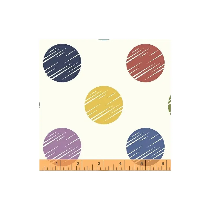 108" Quilt Back Whistler Studios 50661-X Multi Dot Cotton