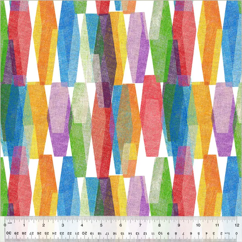 108" Quilt Back Whistler Studios 50662-4 White Lava Lamp Cotton