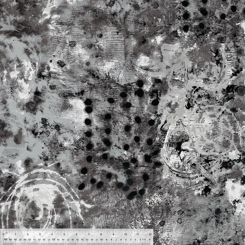 108" Quilt Back Marcia Derse 53442DW-1DES Overnight Spotted Graffiti Cotton