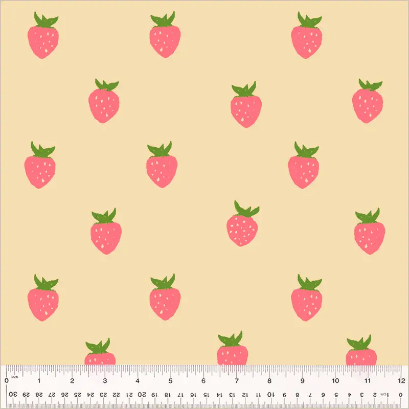 108" Quilt Back Heather Ross 54544W-2DES Ecru Berry Cotton