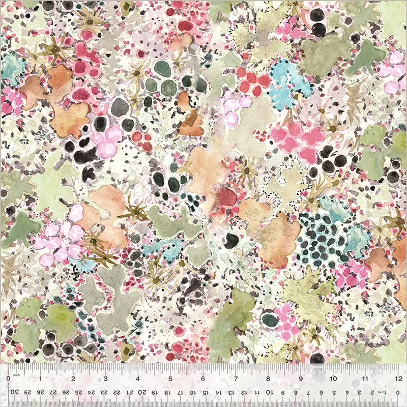 108" Quilt Back Betsy Olmsted 53734DW-5DES Stone Lichen Cotton