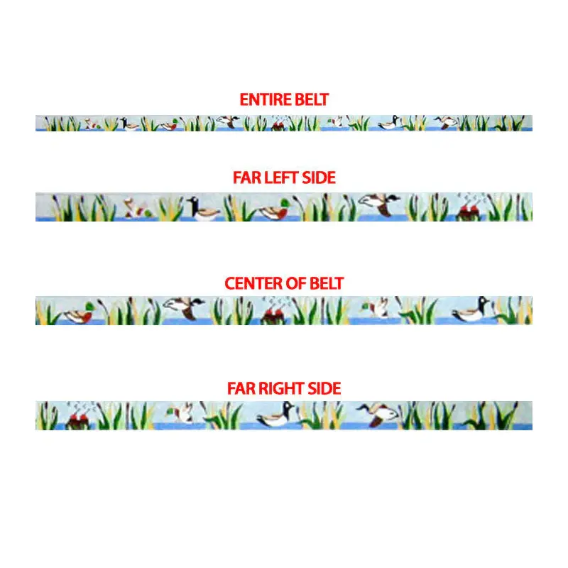 Silver Needle Duck Blind Belt Needlepoint Canvas