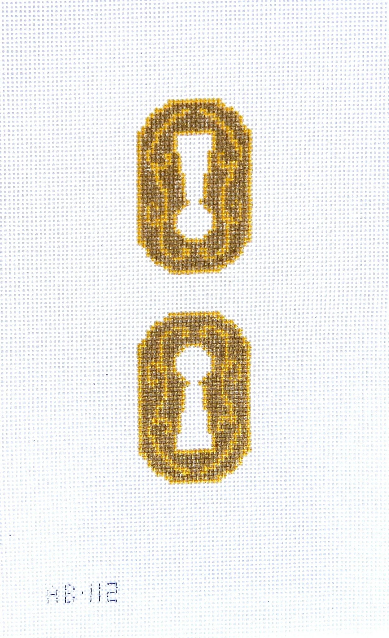 Alice & Blue Key Hole Scissor Fob Needlepoint Canvas