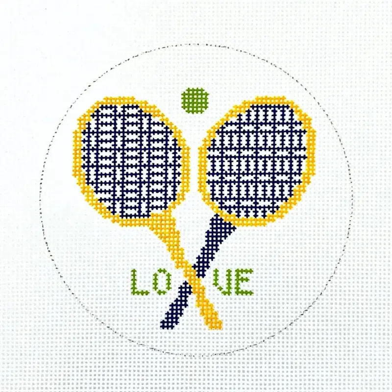 Alice & Blue Love Tennis Needlepoint Canvas