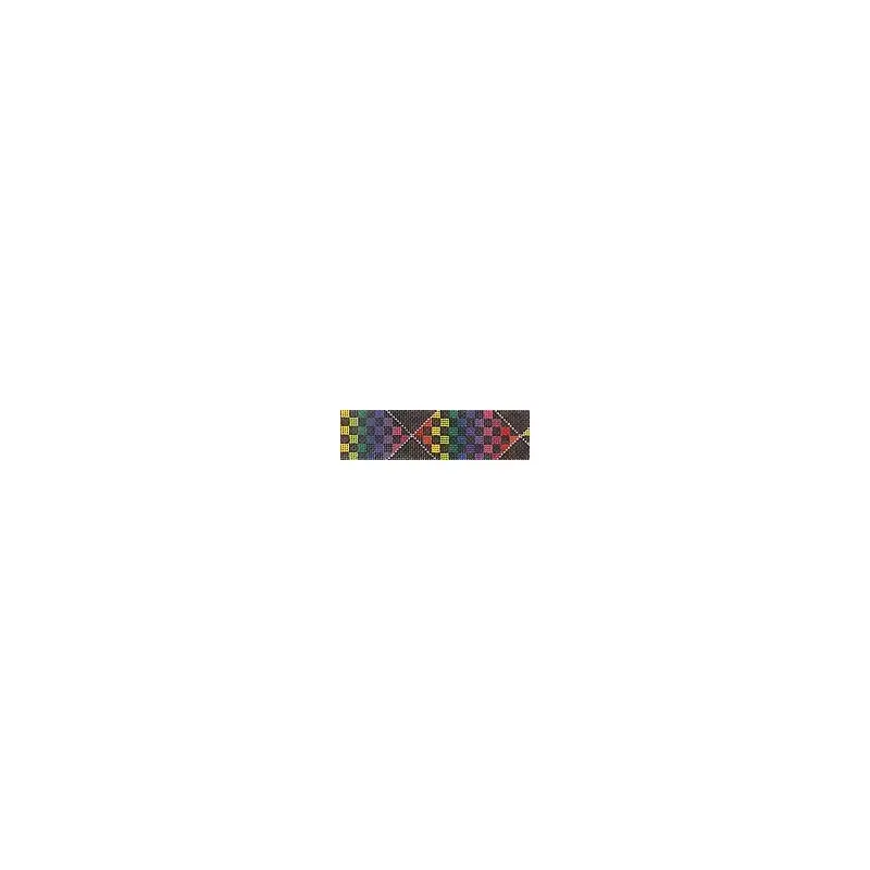 Zecca Rainbow Check Needlepoint Canvas