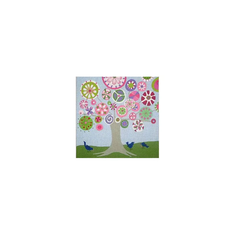 Zecca Tree of Life - Spring 13M Needlepoint Canvas