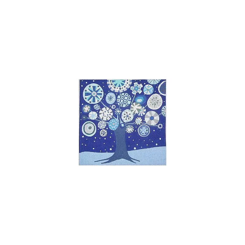 Zecca Tree of Life - Winter 13M Needlepoint Canvas