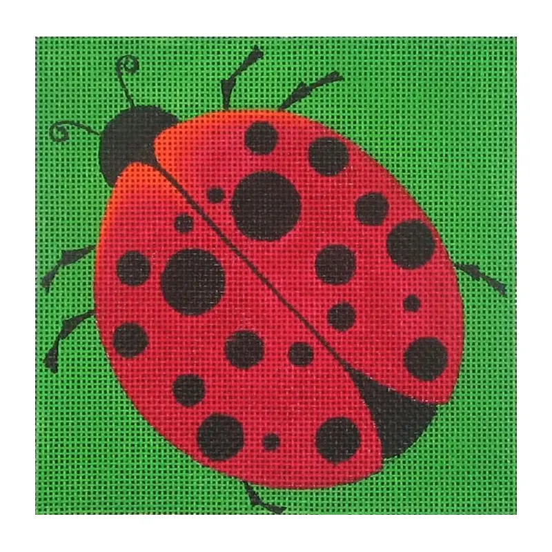 Zecca Ladybug Square Needlepoint Canvas